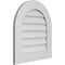 Ekena Millwork Round Top Surface Mount PVC Gable Vent: Non-Functional, w/ 3-1/2"W x 1"P Standard Frame, 22"W x 24"H GVPRT22X2401SN - alternate 2